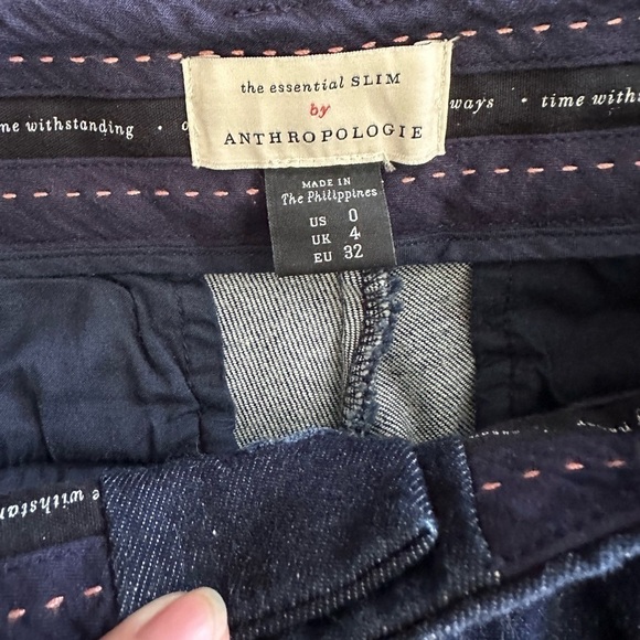 The essential slim by Anthropologie Skinny Jeans women’s size 0 - Picture 3 of 9
